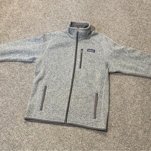 Patagonia Better Sweater Full Zip Fleece Jacket Men’s Small Heather Gray